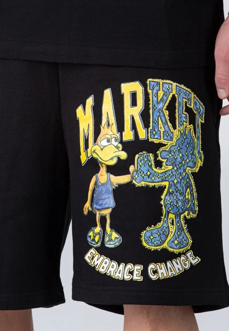 MARKET DARK AND LIGHT DUCK - Shorts - Black 5 MARKET DARK AND LIGHT DUCK - Shorts - Black – Bild 3