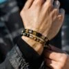 LUXURY FLAT BEAD - Armband - Brown -Herrenbekleidung dc1b9d9228564a9683be3e7a51bada32
