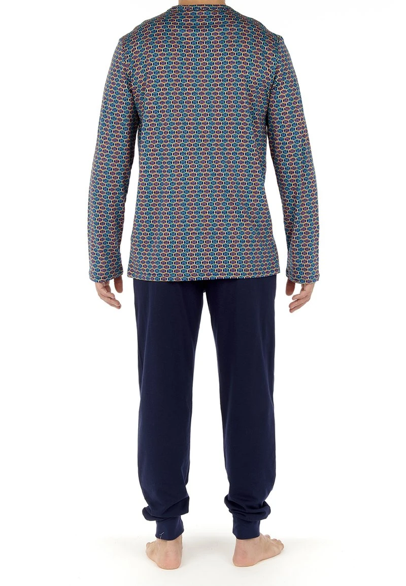 Hom Pyjama - Navy Print 5 Hom Pyjama - Navy Print – Bild 3