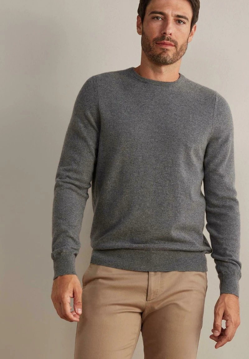 RUNDHALS - Strickpullover - Grau/dark Grey Melange 8 RUNDHALS - Strickpullover - Grau/dark Grey Melange – Bild 6