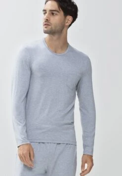 MEY Nachtwäsche Shirt - Light Grey Melange -Herrenbekleidung e0ca651331b74d22a81849facd2538c2 1