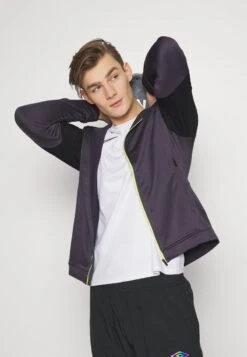 UMBRO PRO TRAINING HYBRID HOODIE - Trainingsjacke - Periscope/black/limeade -Herrenbekleidung e497434136fb4a0ca49ae491f37a4ccc