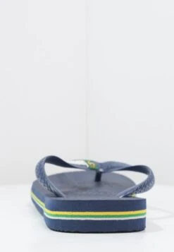 Havaianas BRASIL LOGO - Bade-Zehentrenner - Navy Blue -Herrenbekleidung e8732c5155714507bb4b7a66d59901f3