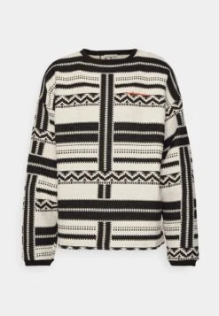 Strickpullover - Black/white -Herrenbekleidung ef50dfbe6a9542c391fd45429634a6cf