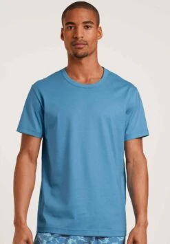 Calida Nachtwäsche Shirt - Azurit Blue