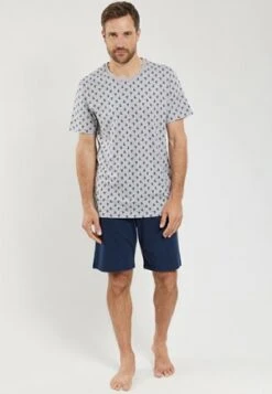 JP1880 Nachtwäsche Set - Navy Blau -Herrenbekleidung f727dc10b2db467c819c103198612d65