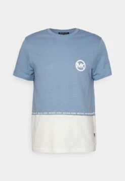 Michael Kors BLOCK LOGO TEE - T-Shirt Print - Blue -Herrenbekleidung f960a891b0614964a4e19d1479bb1664