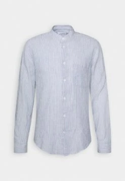 Lindbergh STRIPED SHIRT - Hemd - Blue -Herrenbekleidung fda9e2f785454eaea49cc68d07cecc76